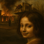 Disaster Girl Framed Canvas